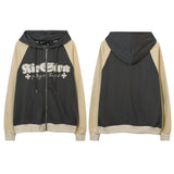 Men Hoodie Butterfly Print Hooded Cardigan Sweater