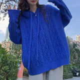 Women Knitwear Fall Winter Hooded Knitwear Sweater
