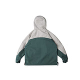 Unisex Jacket Vintage Color Matching Hooded Hooded Jacket Men's Jacket Coat