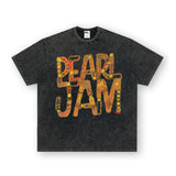 Pearl Jam T Shirts pearl jam rock band vintage short sleeve t-shirt men's print