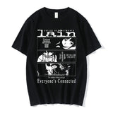 2024Anime Print Serial Experiments Lain  Cotton T-Shirt