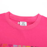 Vetements T Shirts VTM Rainbow Letter Rhinestone Loose Short Sleeve T-shirt
