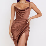 Corset Dress Summer Sexy Backless Asymmetric Skirt Sleeveless Split Pleated Skirt