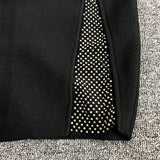 Women Evening Dress Sexy Sexy Sleeveless Grid Evening Dress Bandage One-Piece Dress
