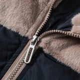 Unisex Winter Cotton Coat Gold Carved Wool down Jacket Warm down Jacket