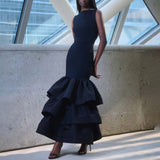 Women Dresses Summer Sleeveless Sheath Fishtail Dress (Qymy0409)