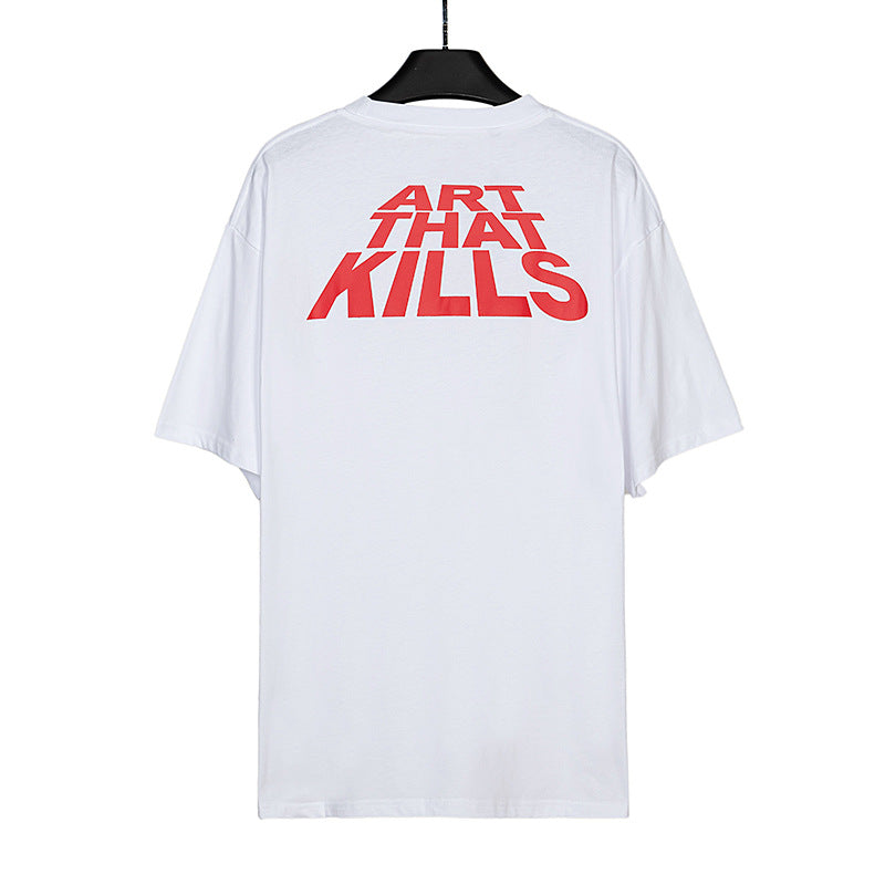 Gallery Dept T Shitrs Men's Retro Alphabet plus Size Short Sleeve T-shirt