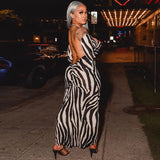 Women Dresses Summer Sexy Backless Slim Fit Long Sleeve Dress