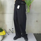 MIJKO Men's Vintage Pants MIJKO straight-leg trousers men's and women's cotton casual trousers