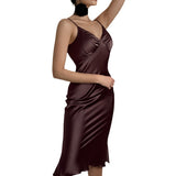 Corset Dress Sling Backless Dress Brown Dress