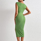 Women Dress Sexy Cutout Hip Knitwear Dress