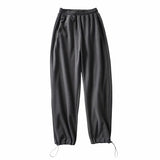 Women Sweatpants Loose Wide Leg Knitted Sports Casual Sweatpants Harem Pants