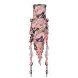 Women Dresses Summer Printed Slim Fit Dress
