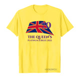 Inspired by Queen's Platinum Jubilee 2022 Elizabeth 70 Years T-shirt Short Sleeve T-shirt