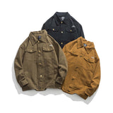 Unisex Shirts Autumn Embroidery Peak Jacket
