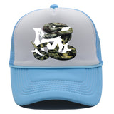 Amiri Hat Baseball Cap Trendy Brand Summer Printed Mesh Cap Men and Women