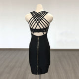 Women's Evening Dress Bandage One-Piece Dress Summer Backless Slim Fit Sexy Dress