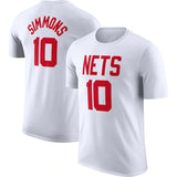 NBA T-Shirts NBAT Shirt Nets Irving Durant Basketball Shirt Short Sleeve