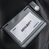 Unisex Winter Cotton Coat Letter Printed Stand-up Collar Cotton-Padded Clothes PU Leather Cotton-Padded Jacket