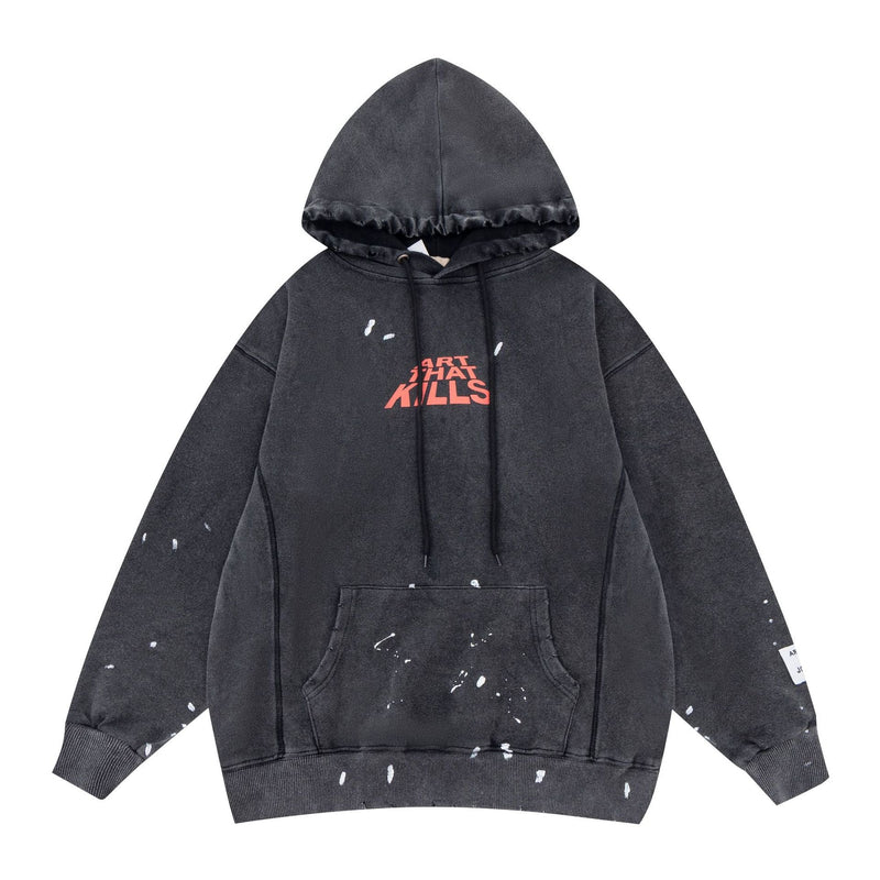 Gallery Dept Hoodie Loose Casual Distressed Hoodie