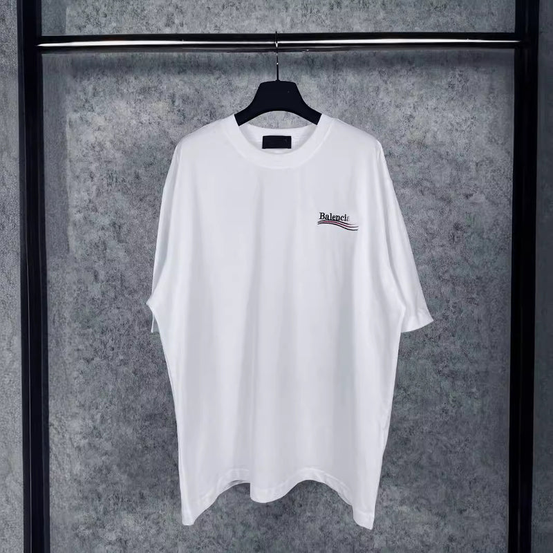 Mens T-shirts 20SS Paris B Home Wave Embroidery Short Sleeve T-Shirt
