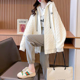 Women Knitwear Fall Winter Hooded Zipper Sweater Coat Knitted Cardigan