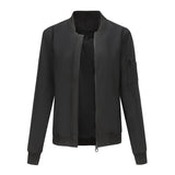 Women's Trench Coat Spring and Autumn Thin Flight Jacket Women's Casual Long Sleeve Coat Women's Loose Lapel Baseball Uniform