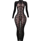 Women Dresses Sexy Long Sleeve Dress Turtleneck Dress (Csm202403)