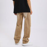 Men Jeans Ripped Jeans Men's Autumn Loose Straight Wide Leg Pants