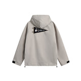 Unisex Jacket Autumn Drawstring Loose Wind Coat