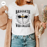 Fourth Wing Basgiath War College T-shirt Retro Dragon