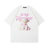 Men T Shirt Cartoon Printed Couple Short Sleeve T-shirt