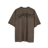 Women T-shirt Vintage Top Loose Y2kt T-shirt Women's Short Sleeve
