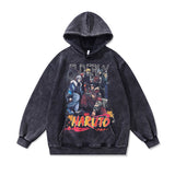 Men Hoodie Retro Velvet Padded Hooded Sweatshirt