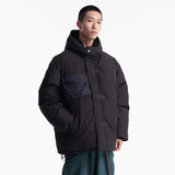 Unisex Winter Cotton Coat Winter Three-Dimensional Pocket Decorative Hooded Cotton-Padded Coat