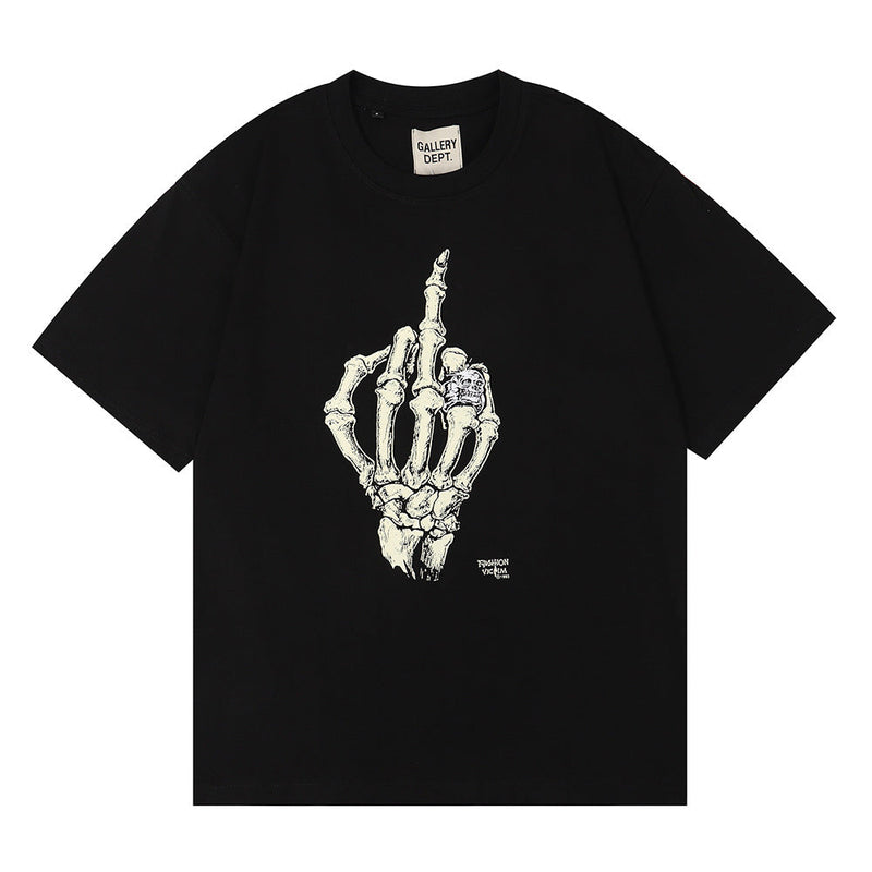 Gallery Dept T Shitrs Men's Summer Skull Hand Bone T-shirt