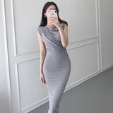 Women Dresses Sleeveless Dress Long Skirt Hip Skirt