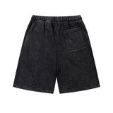 Men Shorts Retro Washed Distressed Shorts Loose Track Pants