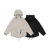 Unisex Jacket Autumn Hooded Shell Jacket Jacket Women's Clothing