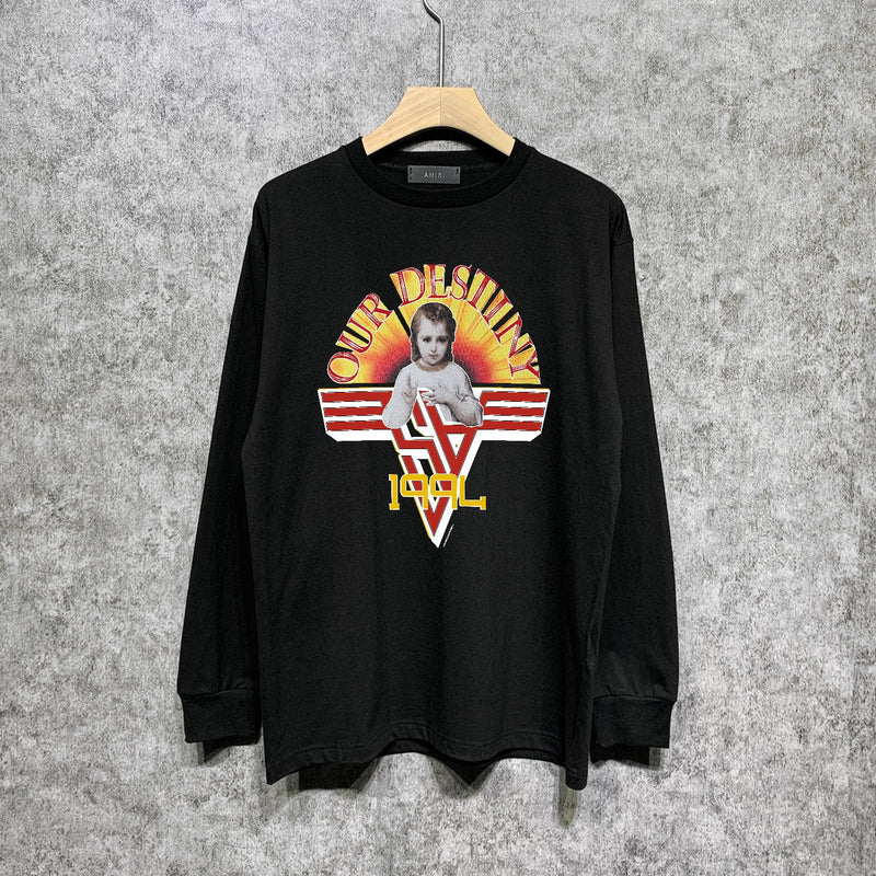 Amiri Long Sleeve Shirt Long Sleeve Long-Sleeved T-Shirt Blouse