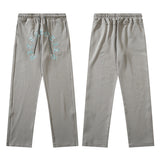 Women Sweatpants Embroidered Sweatpants Men's and Women's Straight Loose Casual Pants