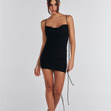 Women Dresses Summer Sexy Backless Sheath Dress (Bla0420)