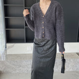 Women Cardigan Sweater Autumn Sweater Cardigan Loose Wool Sweater 3tn786
