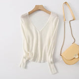 Women Sweater Knitwear Classic Style Knitted Cardigan Thin Women's Spring and Autumn Loose Sun Protection Coat