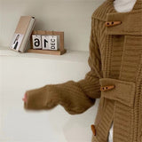 Women Knitted Cardigan Hooded Cable-Knit Sweater Coat Female Autumn and Winter Loose Knitted Cardigan