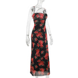 Women Dresses Summer Sexy Slim Fit Long Dress Backless Sling Dress