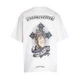 CHH Chrome Heart T Shirts T-Shirt Loose Cross Print