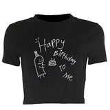 Women T-shirt Simple Printed T-shirt Top