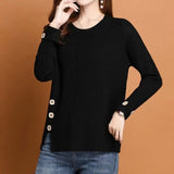 Women Knitwear Autumn and Winter round Neck Knitwear Loose Style Sweater