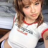 Women T-shirt Summer Sexy Lace Slim-Fit T-shirt with round Neck